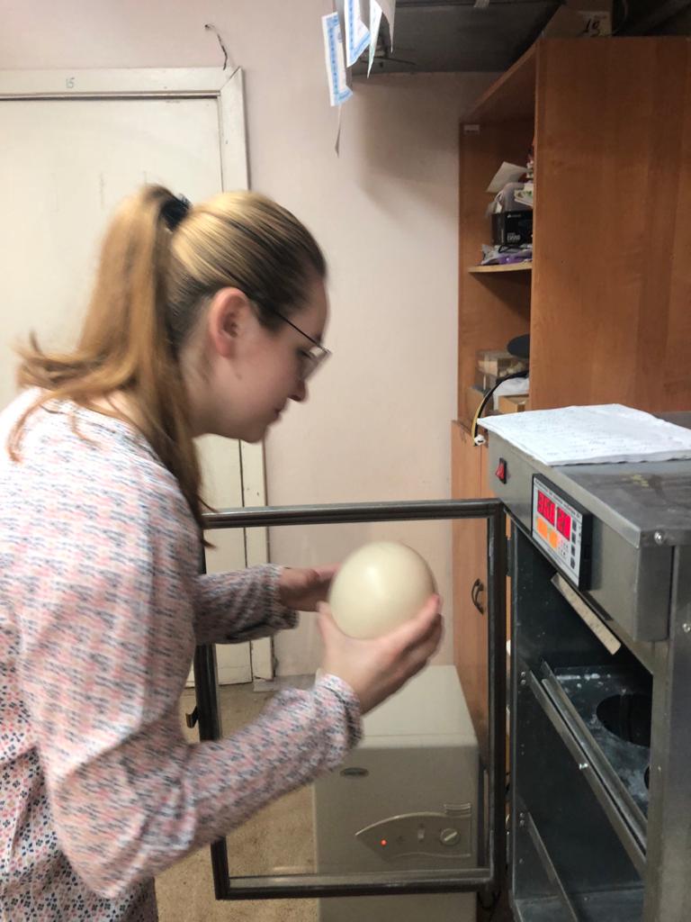 Аня Пышкина закладывает яйца